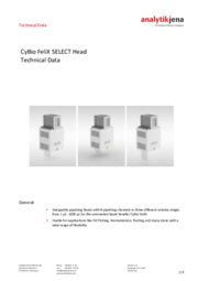 CyBio FeliX SELECT Head Tech Data (EN)