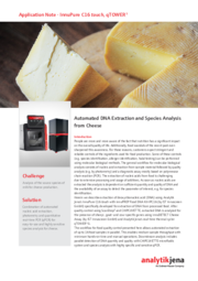 Automated DNA Extraction and Species Analysis from Cheese